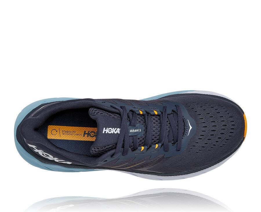 Hoka One One Running Shoes Mens Navy - Arahi 5 - 65102SEPN